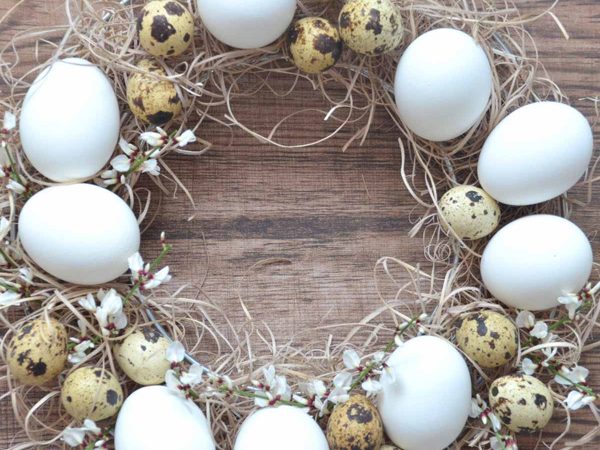 Ghirlanda di Pasqua Rustic Chic