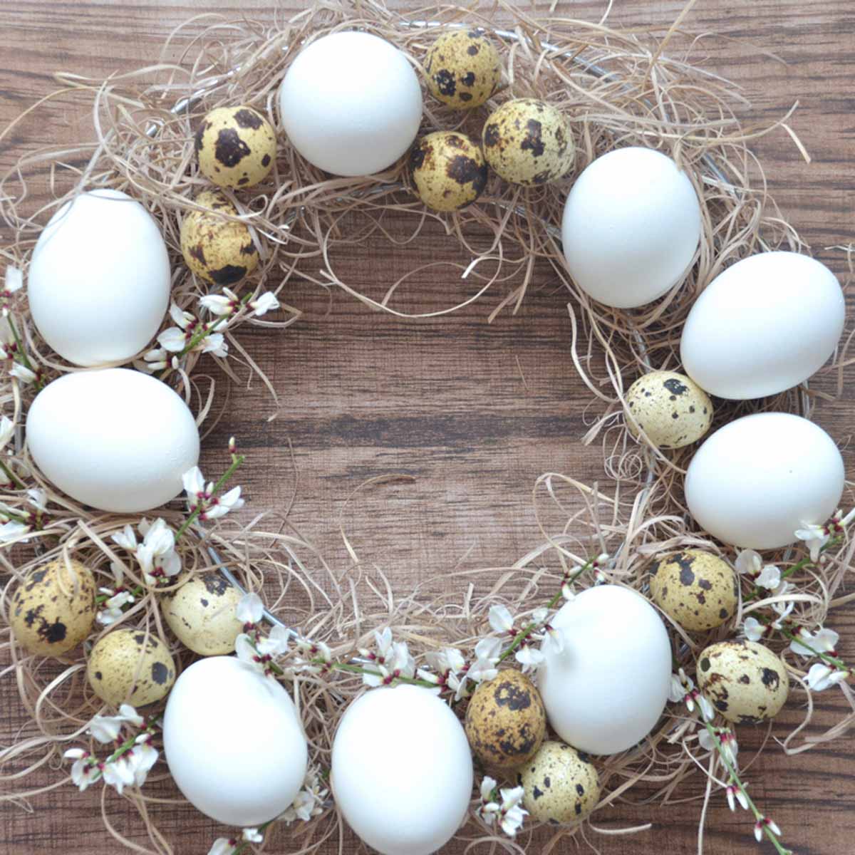 Ghirlanda di Pasqua Rustic Chic