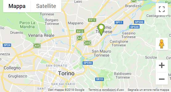 Mappa Garden Center Viridea Settimo Torinese