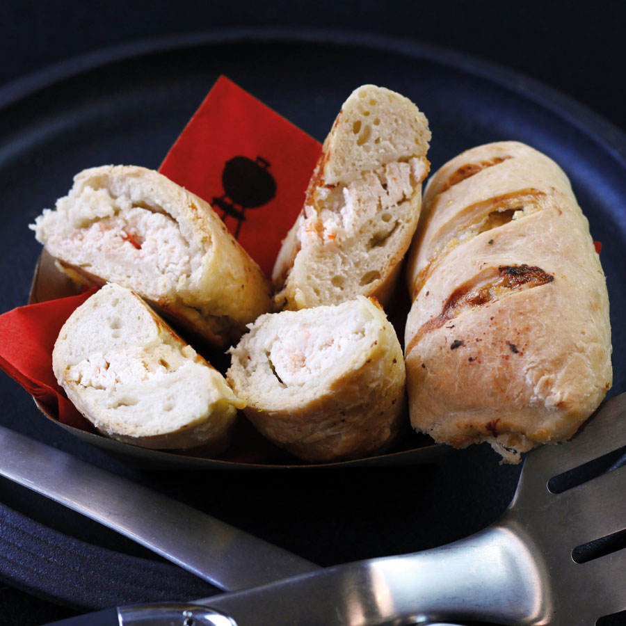 Crab rolls con pasta per pizza | @Weber