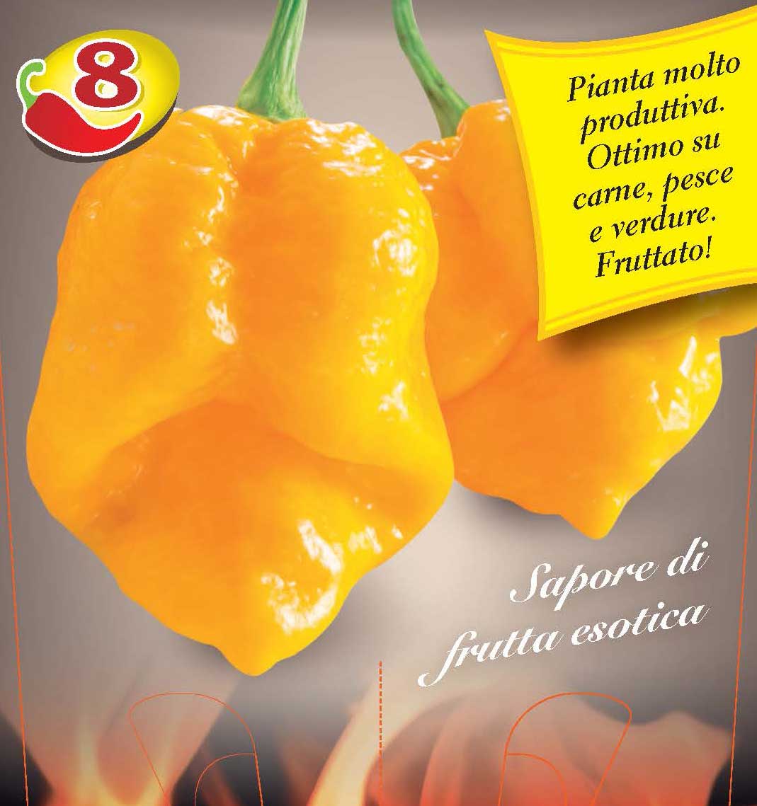 Peperoncino Trinidad Scorpion Giallo