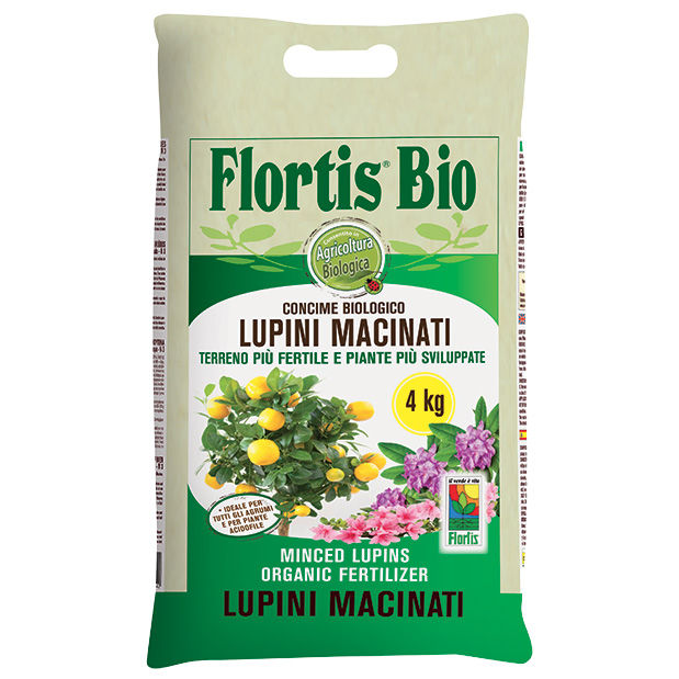 Flortis Bio Concime a scaglie Lupini macinati 4 kg