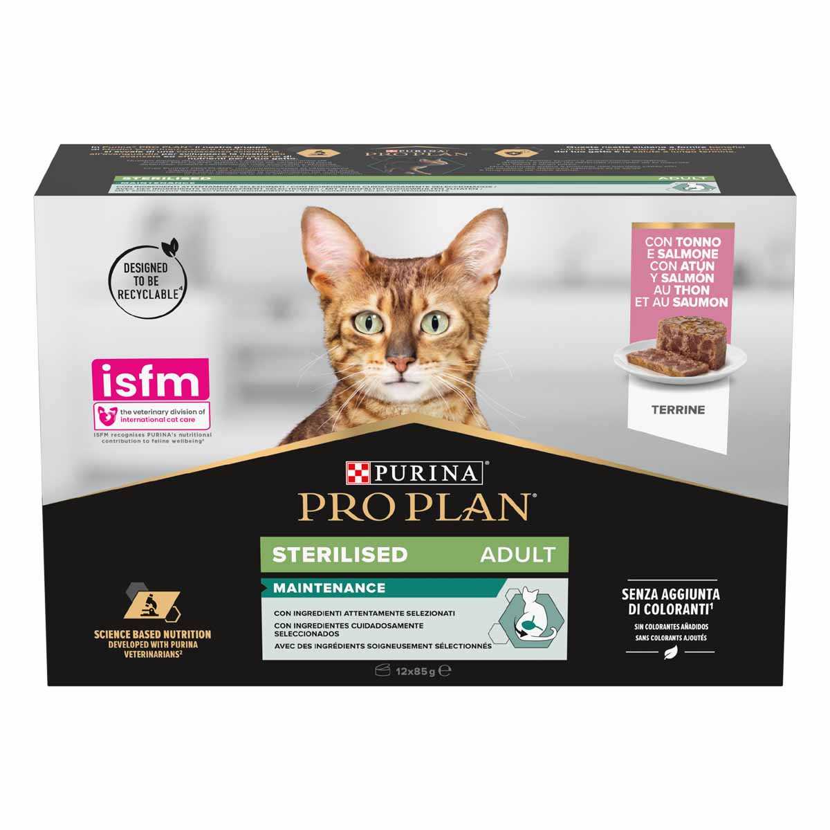 Proplan Sterilized Tonno e Salmone Multipack 12x85g