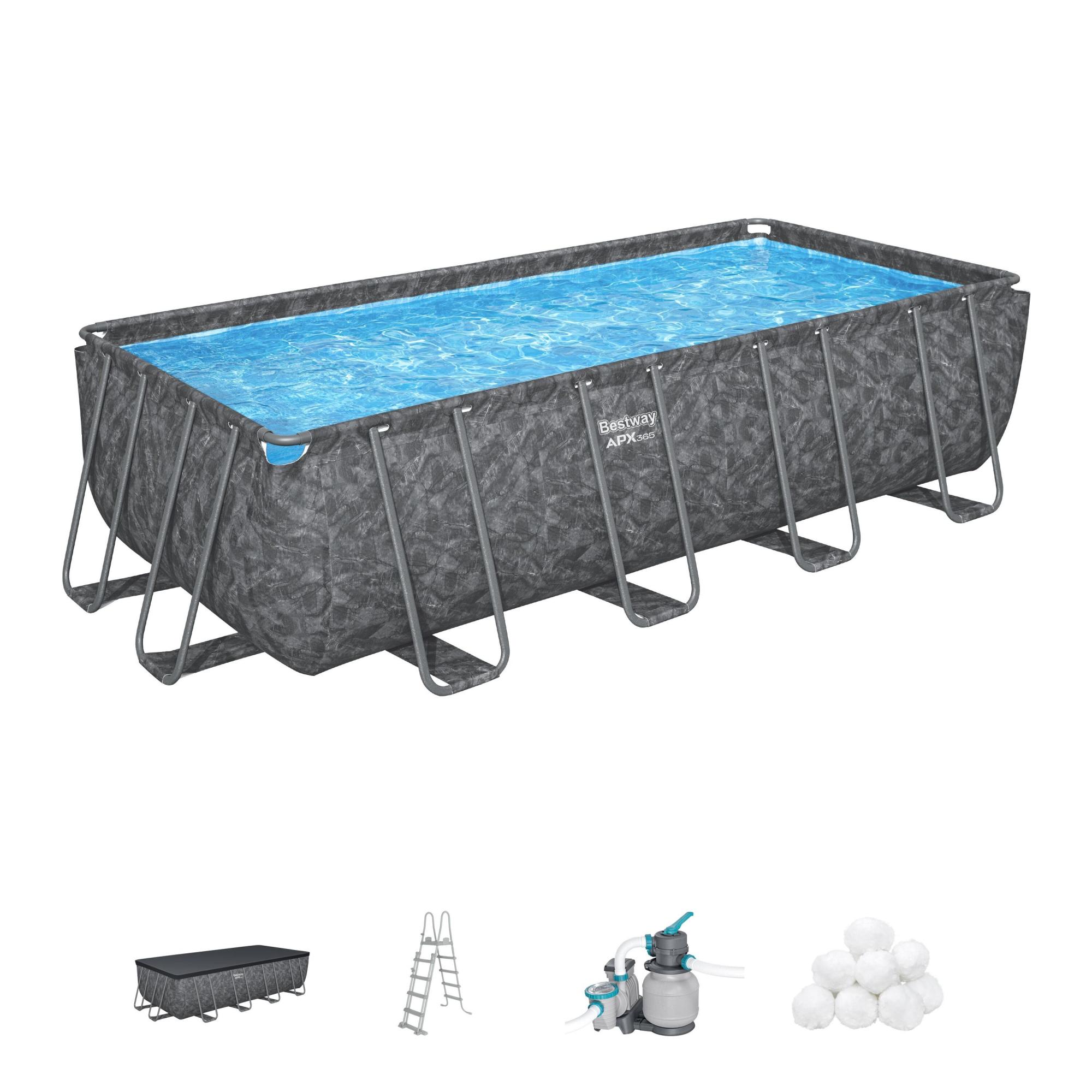 BESTWAY Set piscina APX 365 da 549x274x132 cm